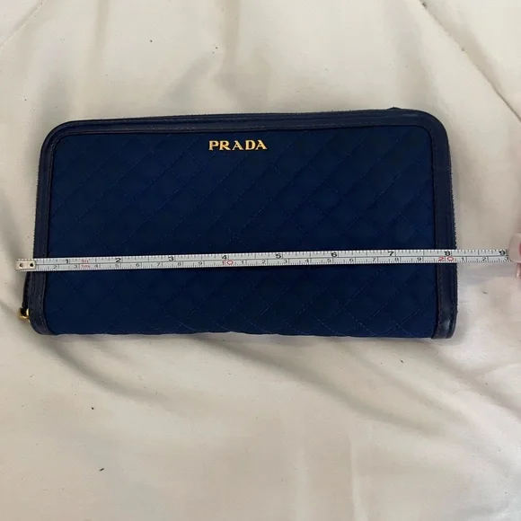 Prada Navy Quilted Accessory